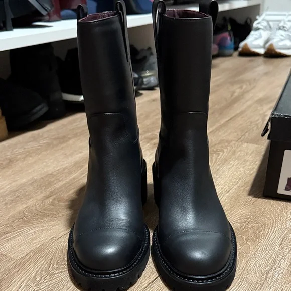 Chanel Black Leather Ankle Boots - Picture 5 of 11